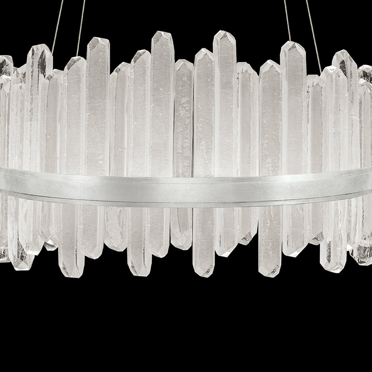 30.5-Inch Crystal Glass LED Pendant Light
