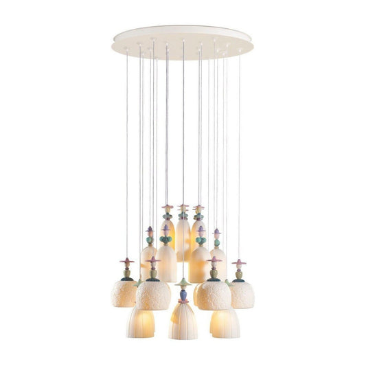 24-Light Porcelain Floral Chandelier / Default Title