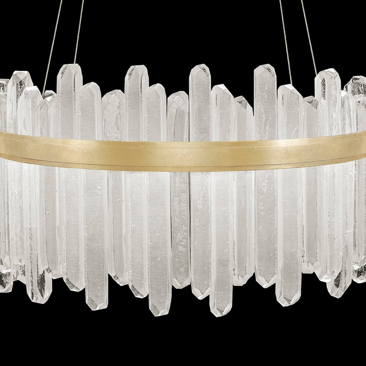 30.5-Inch Crystal Glass LED Pendant Light