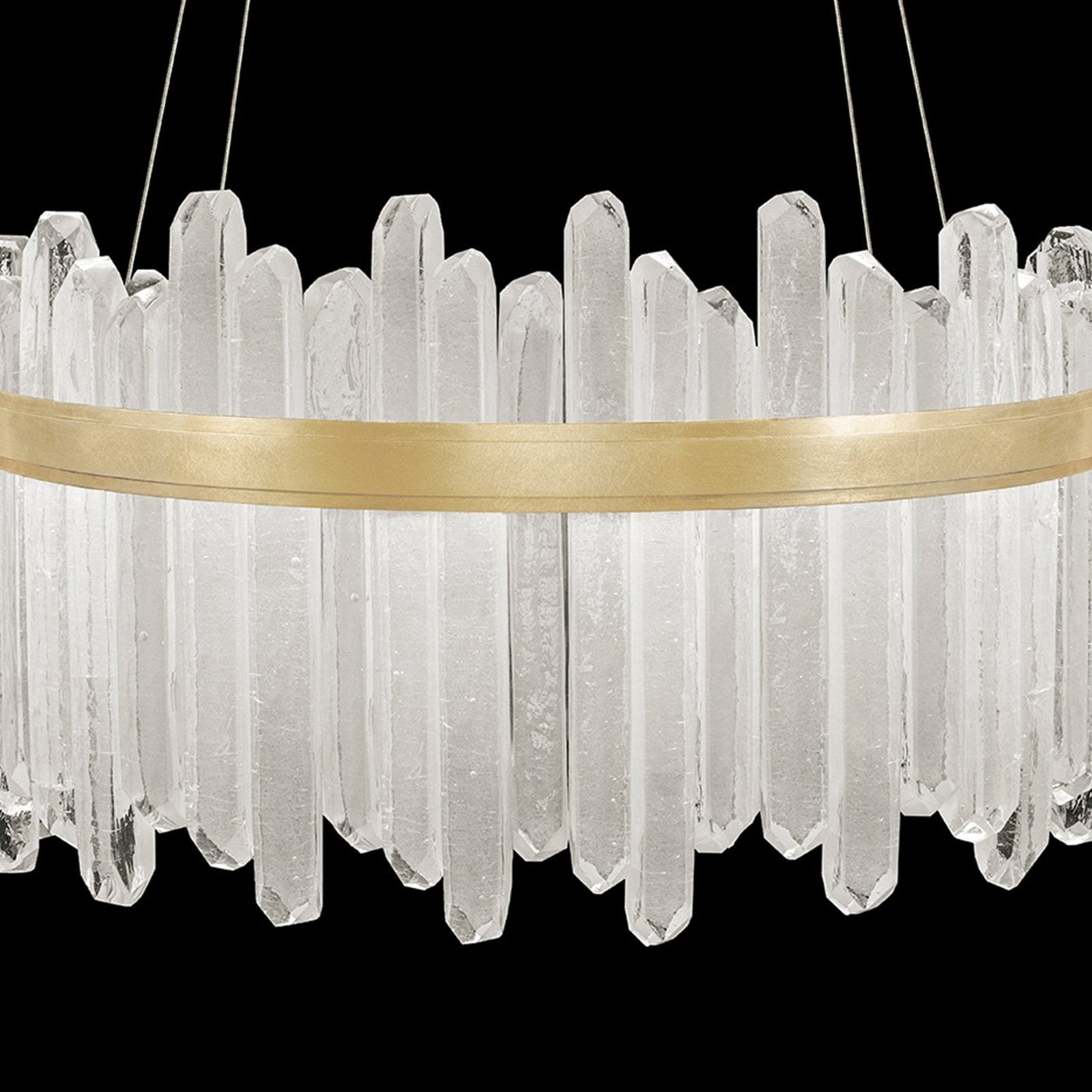 30.5-Inch Crystal Glass LED Pendant Light