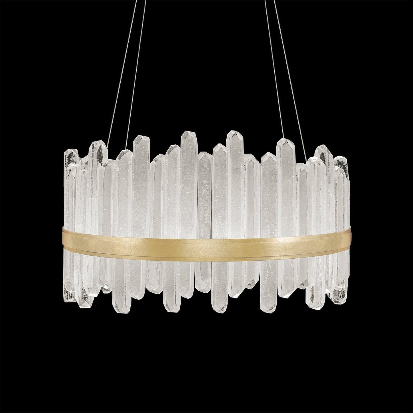 30.5-Inch Crystal Glass LED Pendant Light