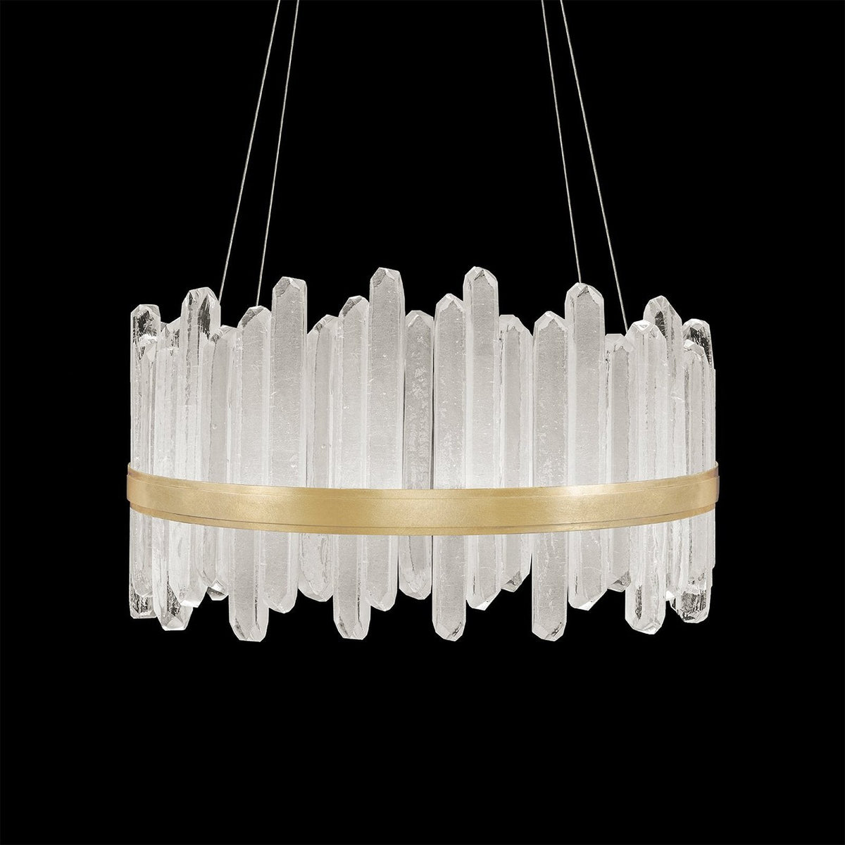 30.5-Inch Crystal Glass LED Pendant Light