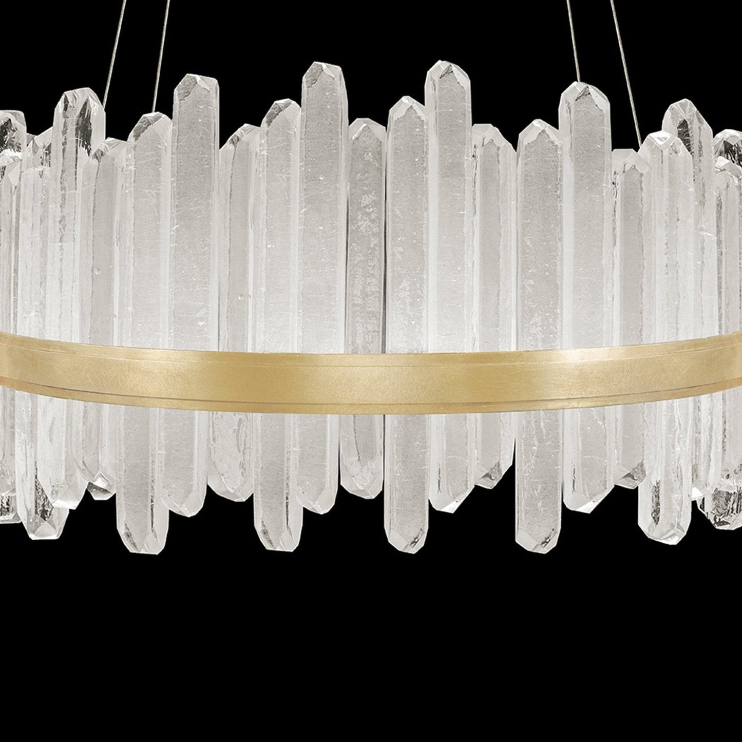 30.5-Inch Crystal Glass LED Pendant Light