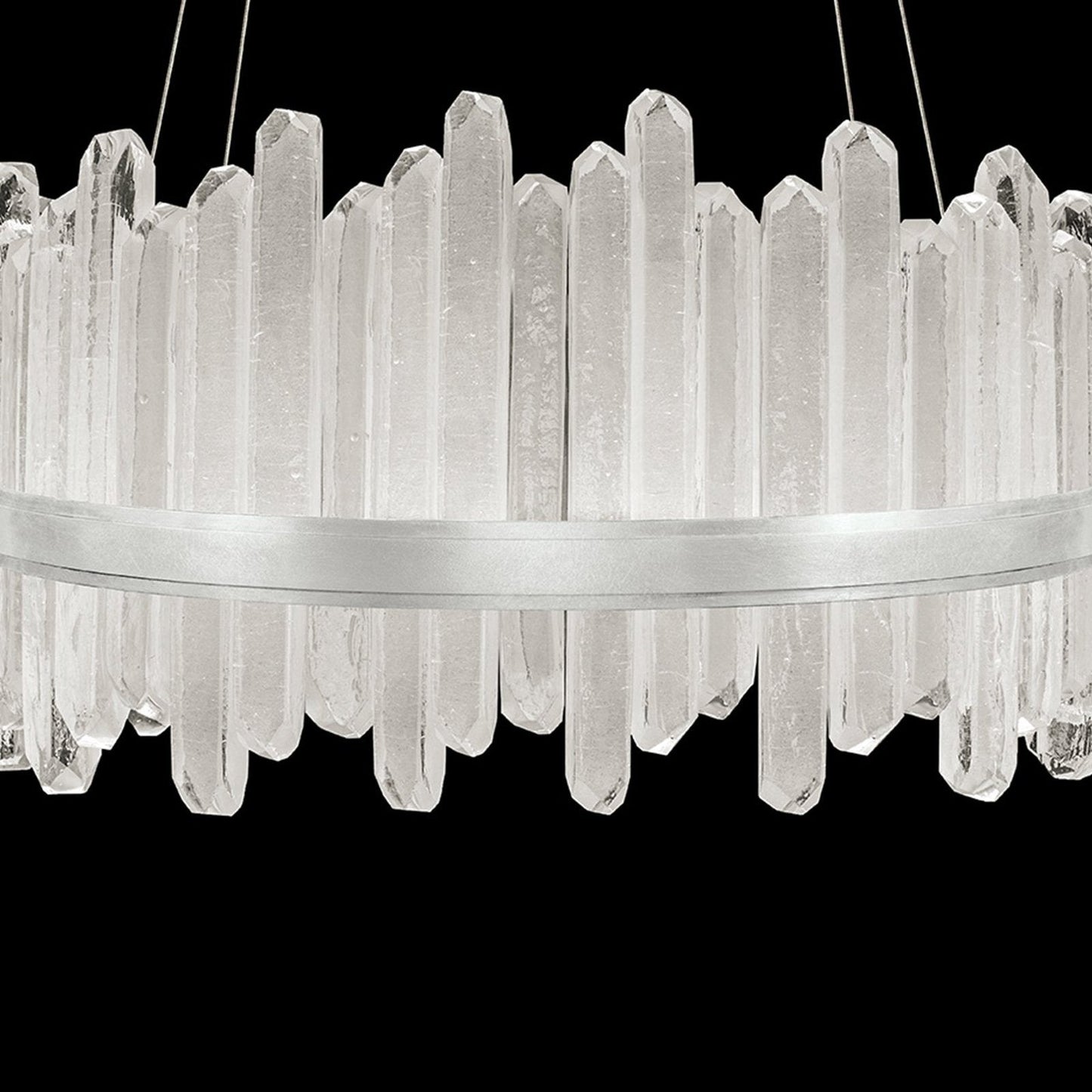 30.5-Inch Crystal Glass LED Pendant Light