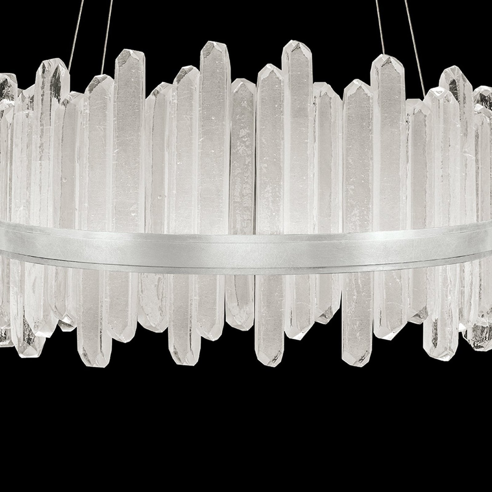 30.5-Inch Crystal Glass LED Pendant Light