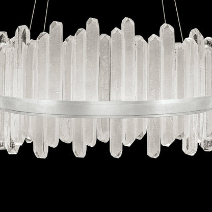 30.5-Inch Crystal Glass LED Pendant Light
