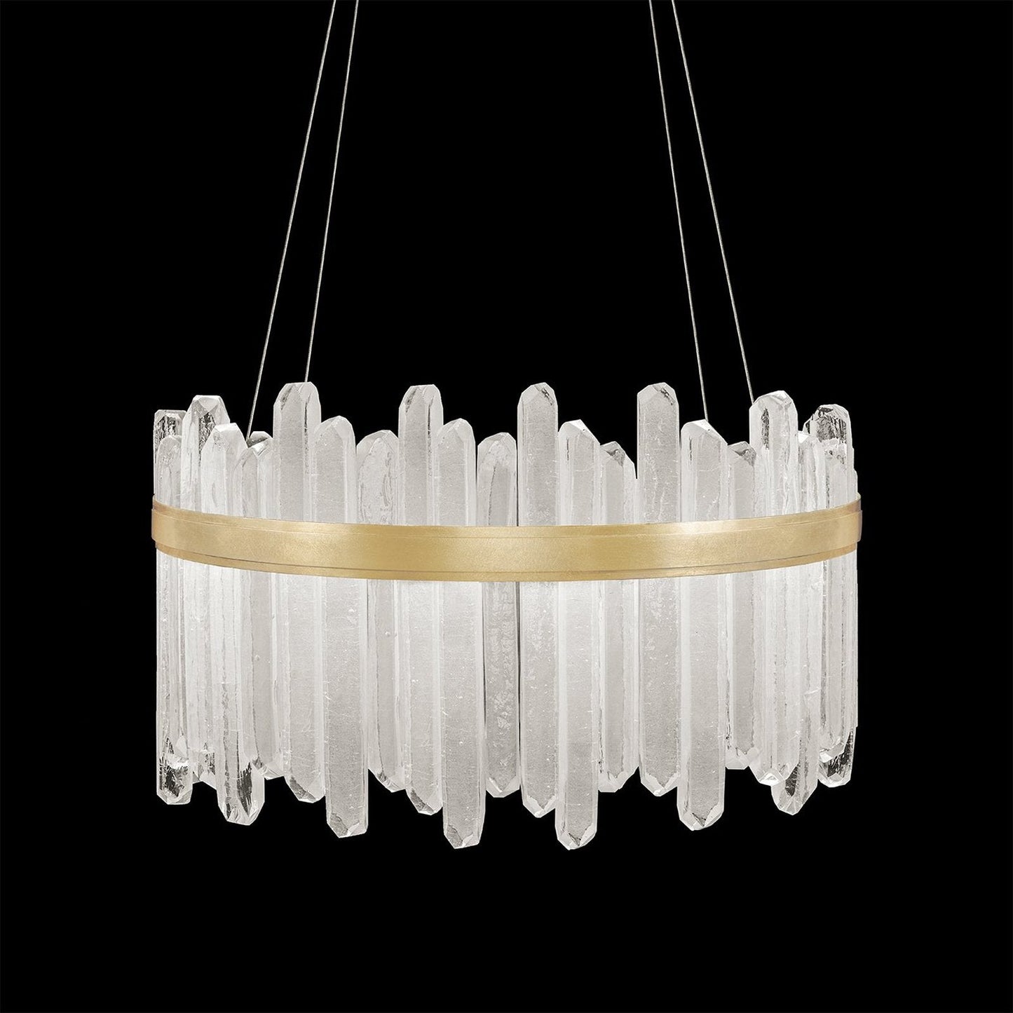 30.5-Inch Crystal Glass LED Pendant Light