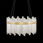 30.5-Inch Crystal Glass LED Pendant Light