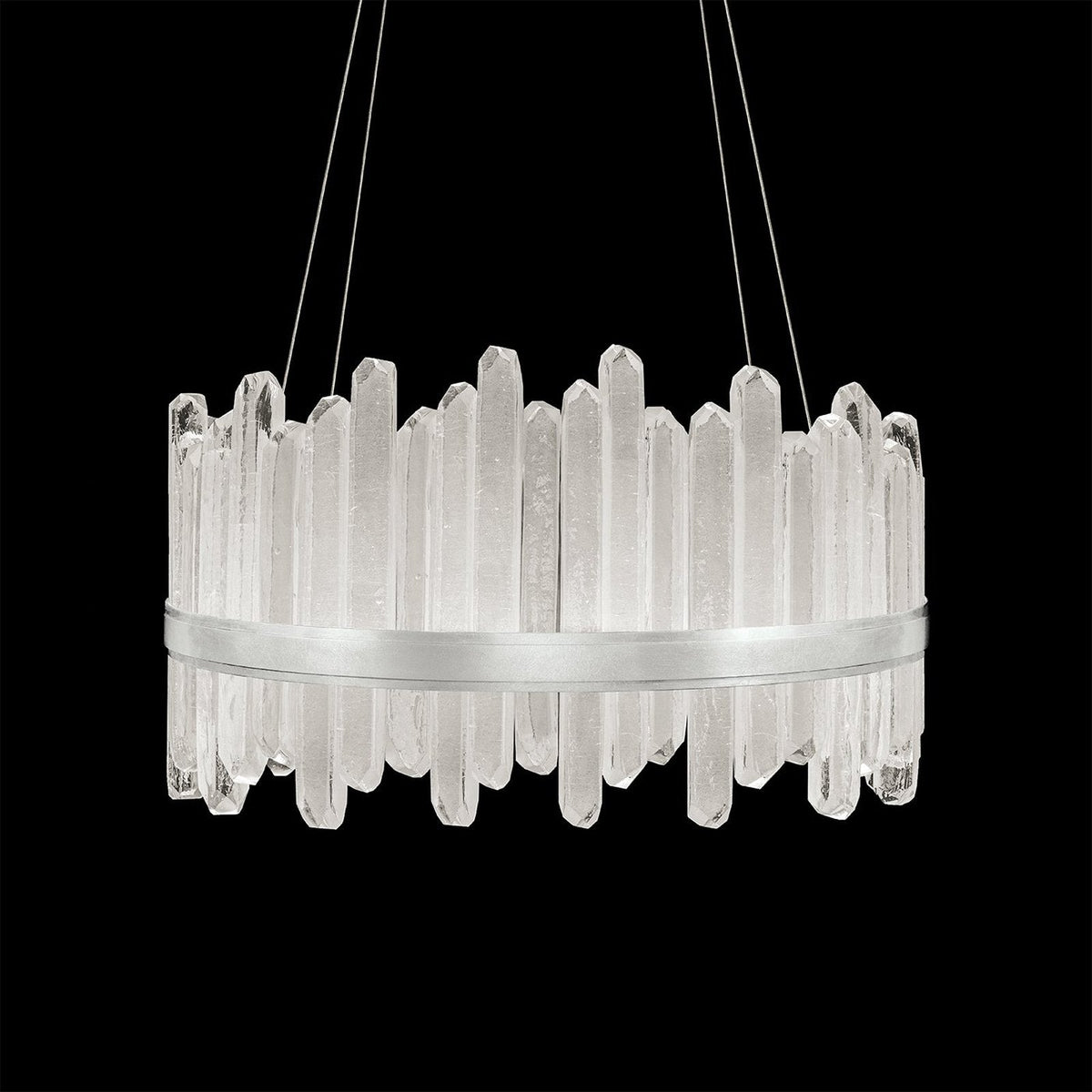 30.5-Inch Crystal Glass LED Pendant Light