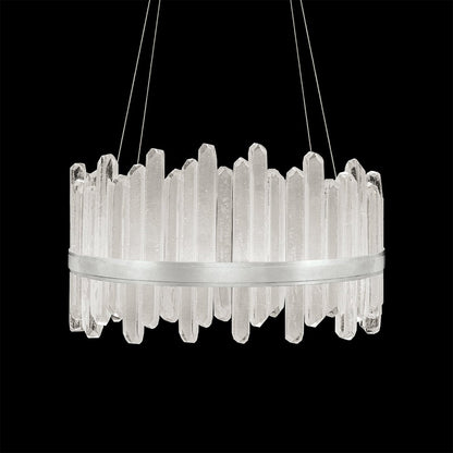 30.5-Inch Crystal Glass LED Pendant Light