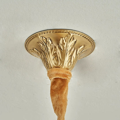 30cm Copper Clear Glass Chandelier