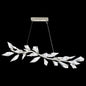 47.5-Inch Crystal Leaf Linear Pendant Light