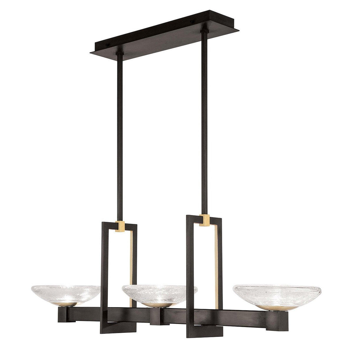 48-Inch Hand-Blown Glass Linear Pendant Light