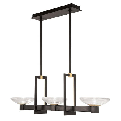 48-Inch Hand-Blown Glass Linear Pendant Light