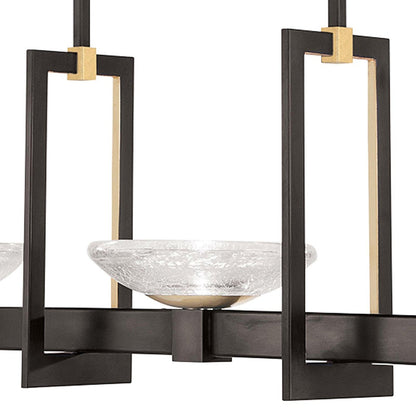 48-Inch Hand-Blown Glass Linear Pendant Light