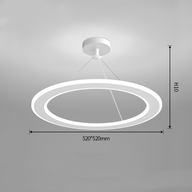 Circular 51–60W LED Ceiling Light / White / White light / 520x520mm