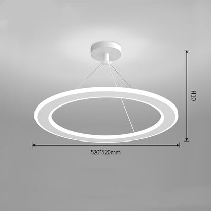 Circular 51–60W LED Ceiling Light / White / White light / 520x520mm