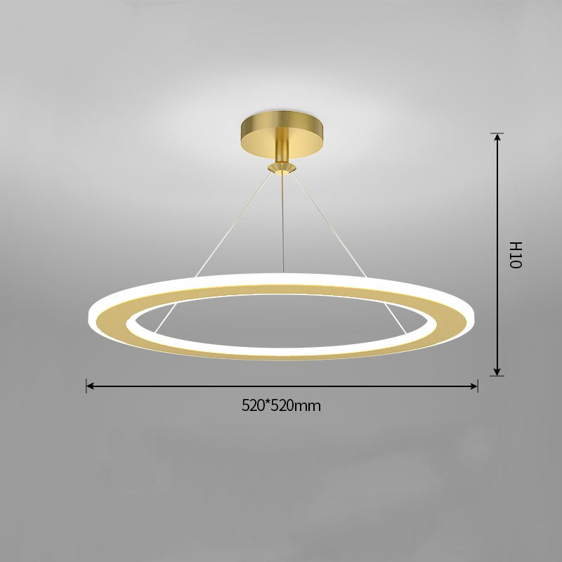 Circular 51–60W LED Ceiling Light / White / Trichromatic light / 520x520mm