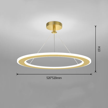 Circular 51–60W LED Ceiling Light / White / Trichromatic light / 520x520mm