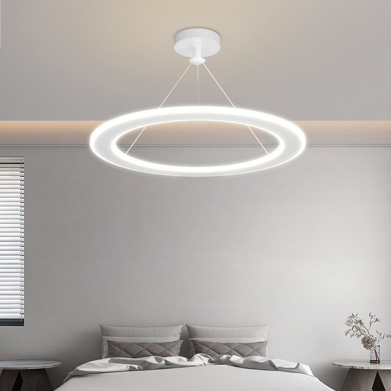 Circular 51–60W LED Ceiling Light / Black / Trichromatic light / 410x410mm