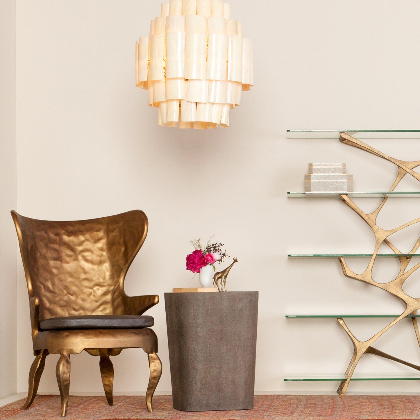Dark Natural or Resin Chandelier