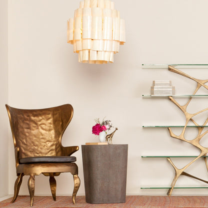 Dark Natural or Resin Chandelier