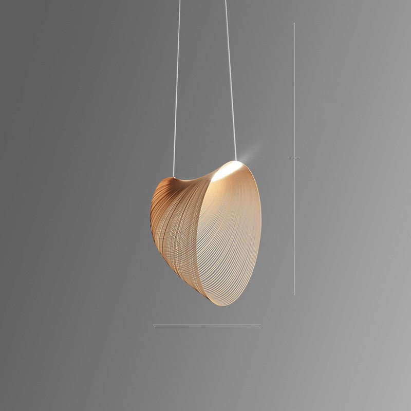 Linear Wood LED Pendant Light / Wood / Tricolor / 60cm