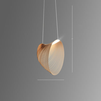 Linear Wood LED Pendant Light / Wood / Tricolor / 60cm