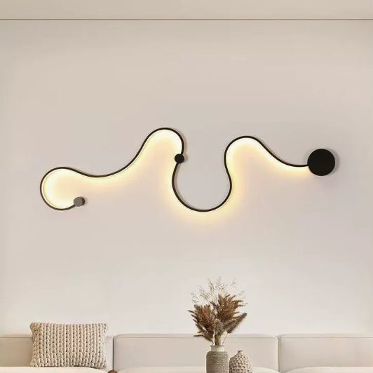Minimalist Black or White Wall Light / Tricolor Light / White