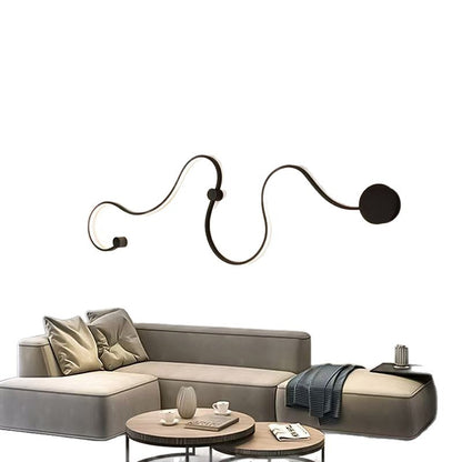 Minimalist Black or White Wall Light / Warm Light / White