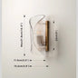 Ripple Glass Stainless Steel Wall Light