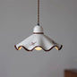 Single-Light Brass Ceramic Pendant Light