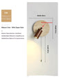 Walnut Wood Marble Wall Light